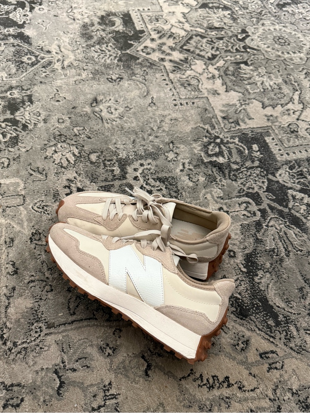Neutral Beige & Cream womens Casual New Balance Sneakers - Lightweight Comfort